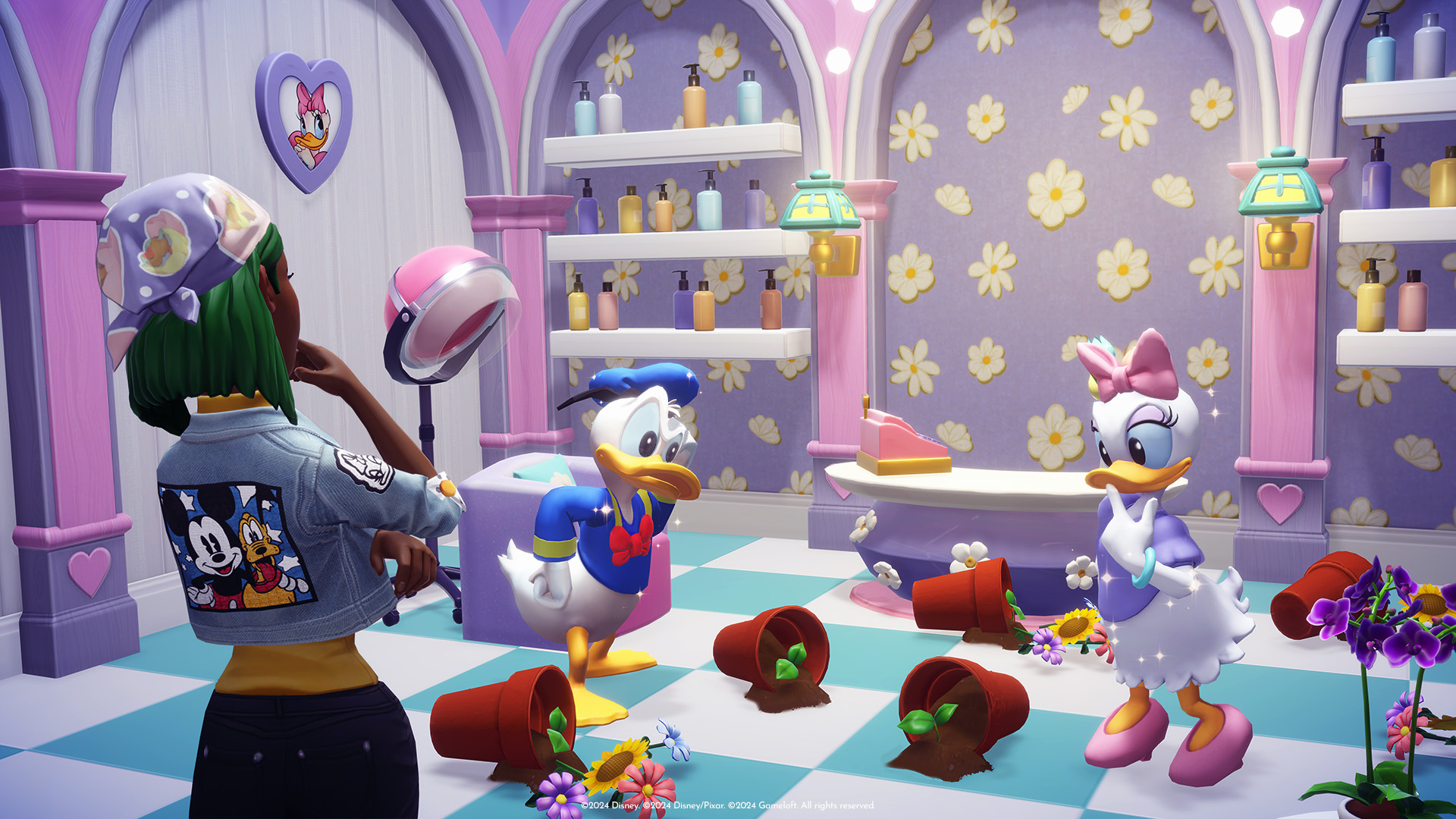 Dreamlight Valley player talking with WALL-E near their decorated house