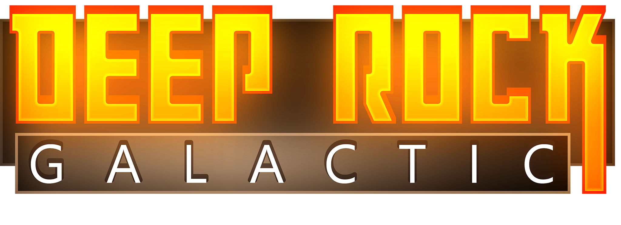 Deep Rock Galactic four-player co-op dwarves mining and fighting aliens logo