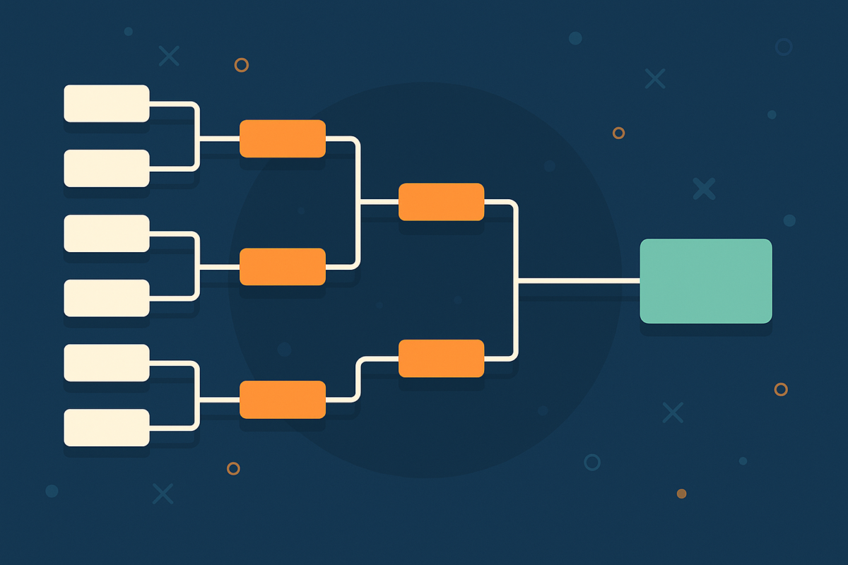 Online gaming tournaments bracket example — how to enter and follow progress